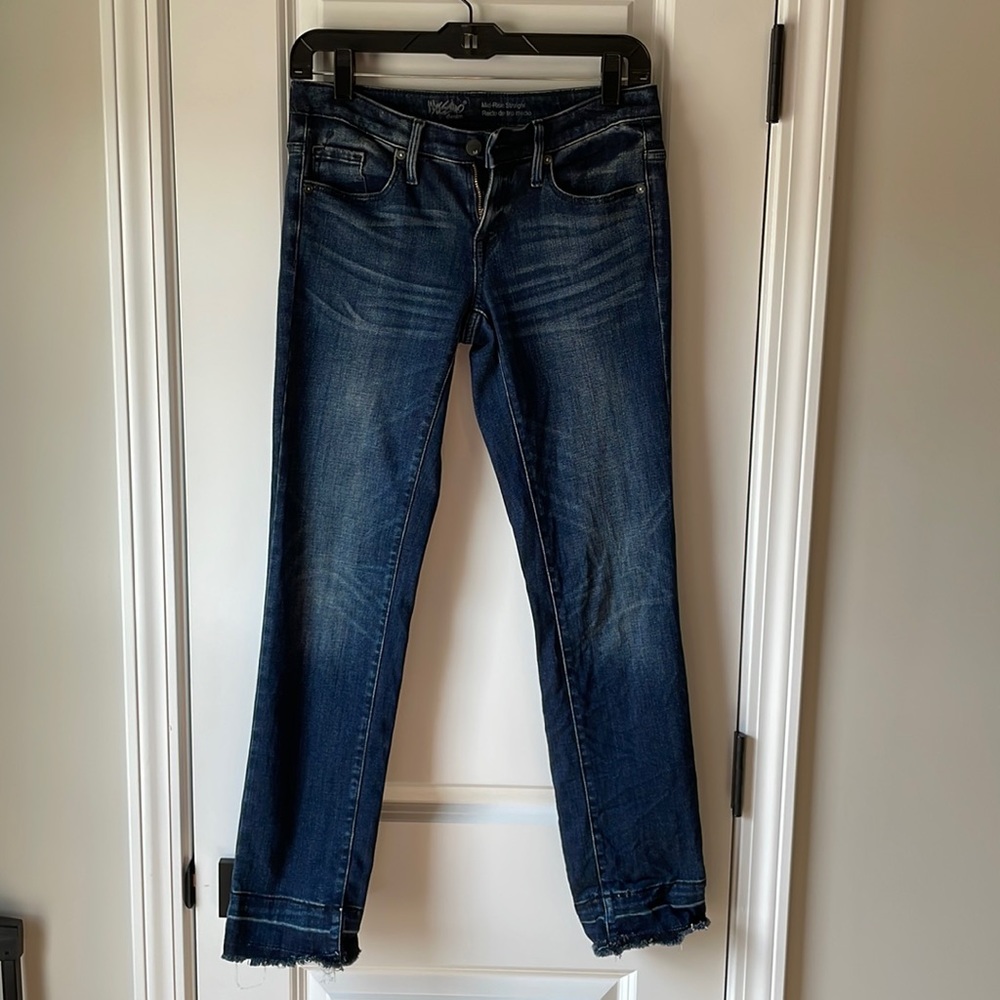 Mossimo Mid-Rise Straight Jean Power Stretch Jean Size 0R